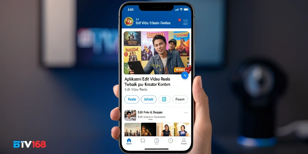 Antarmuka jelas dan mudah digunakan untuk edit video reels.