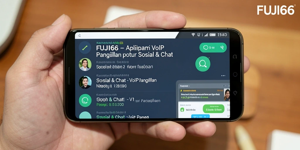 Tampilan antarmuka FUJI66 yang menarik dan mudah digunakan untuk panggilan VoIP.